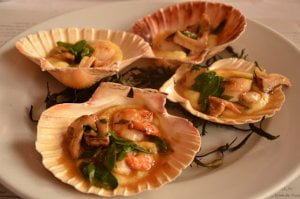 Zamburiñas a la plancha